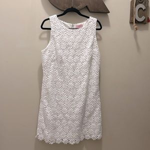 Lilly Pulitzer White crocheted dress size 14